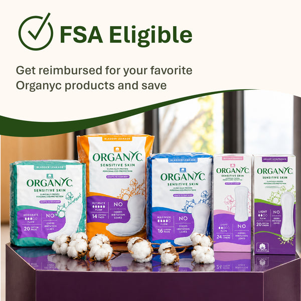 Organic Cotton Incontinence Moderate Pads
