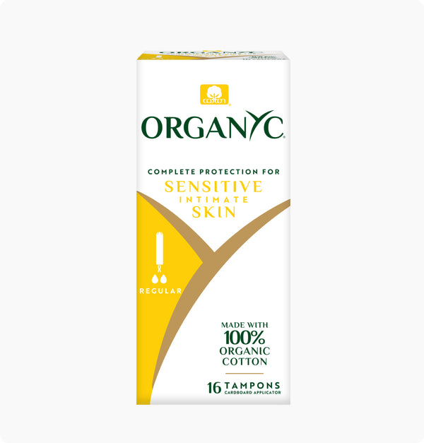 Organic Cotton Regular Tampons With Cardboard Applicator