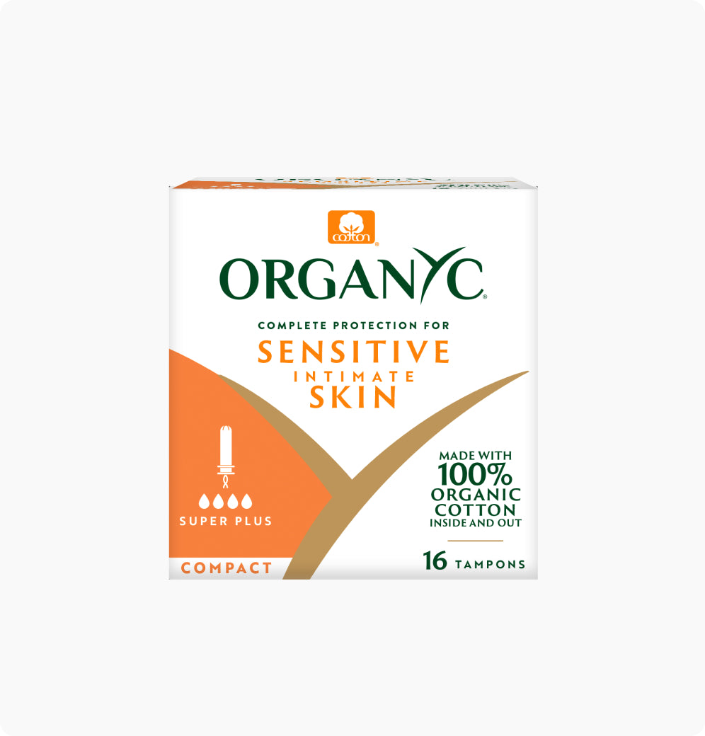 Organic Cotton Super Plus Compact Tampons