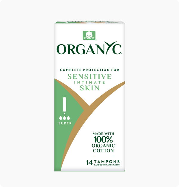 Organic Cotton Super Tampons With Cardboard Applicator